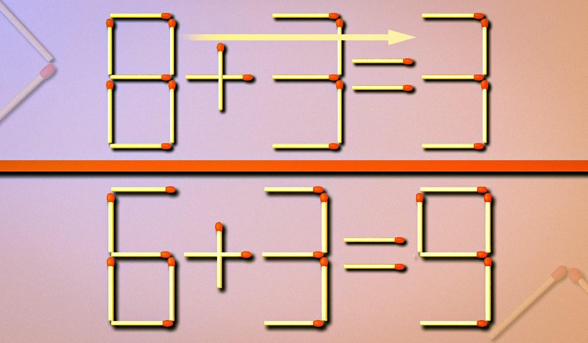 Melyik gyufát kell húzni, hogy az egyenlőség helyes legyen: IQ kvíz