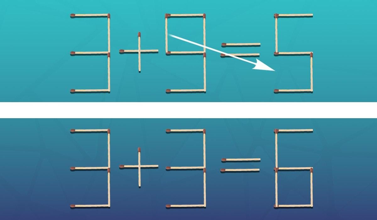 Melyik gyufát kell áthelyezni, hogy az egyenlőség helyes legyen: rejtvény zseniknek