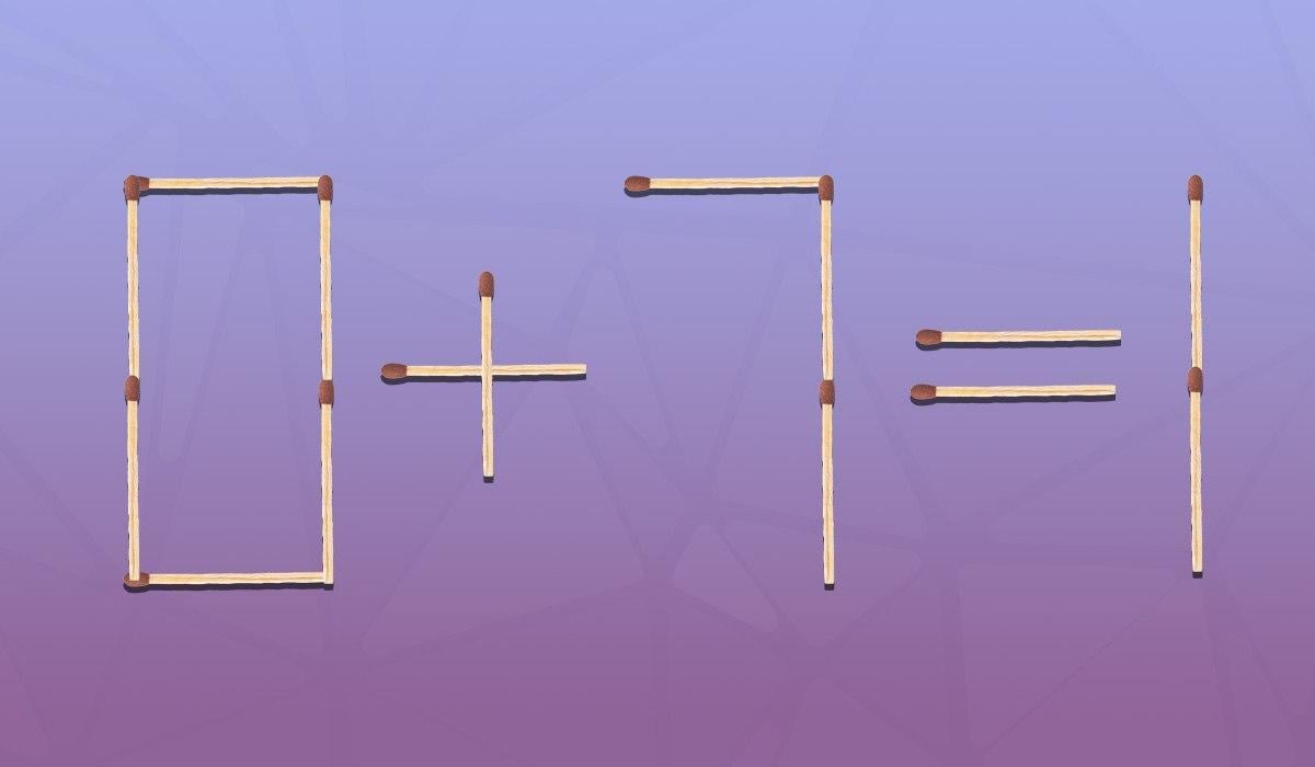 Egy gyufát kell mozgatnod, hogy az egyenlőség helyes legyen: egy gyors IQ-teszt