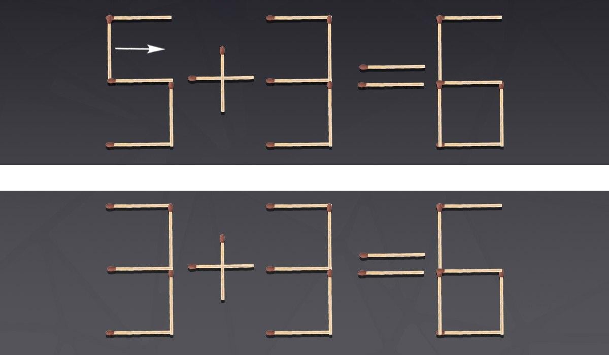 Nagyon nehéz rejtvény: csak egy gyufaszálat kell mozgatnod.