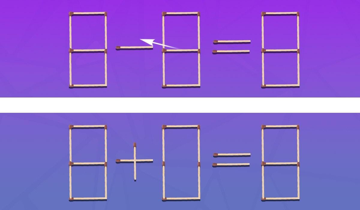 Melyik gyufa és hova kell áthelyezni, hogy az egyenlőség igaz legyen: trükkös IQ-teszt
