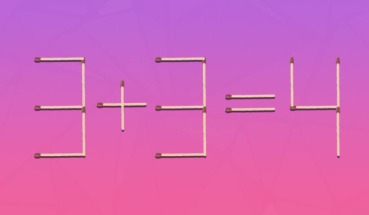 Melyik két gyufát kell elmozdítani, hogy kijavítsunk egy hibát: gyors intelligenciateszt