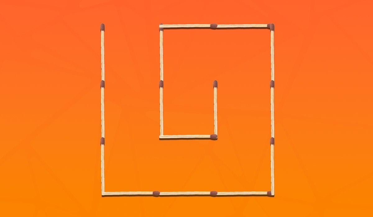 3 gyufát kell mozgatnod, hogy 2 négyzetet alakíts ki: egy nagy kihívást jelentő rejtvény.