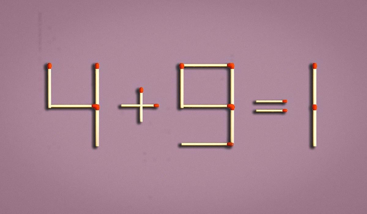 Az embereknek csak 2%-a tudja 8 másodperc alatt kijavítani az egyenlőséget: gyufaszálas teszt az IQ teszteléshez